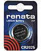 Батарейка CR2025 Renata литиевая 3V (1 шт/упаковка) таблетка